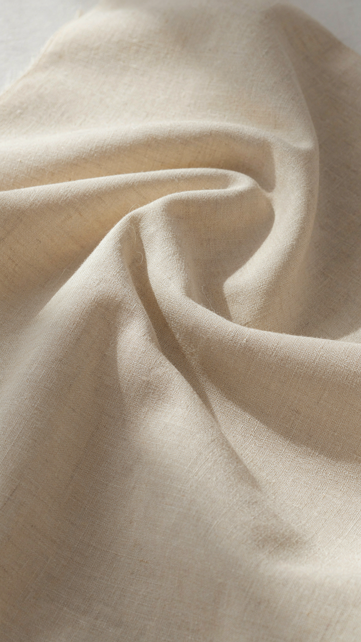 Close-up of high-quality wool fabric showing its texture.