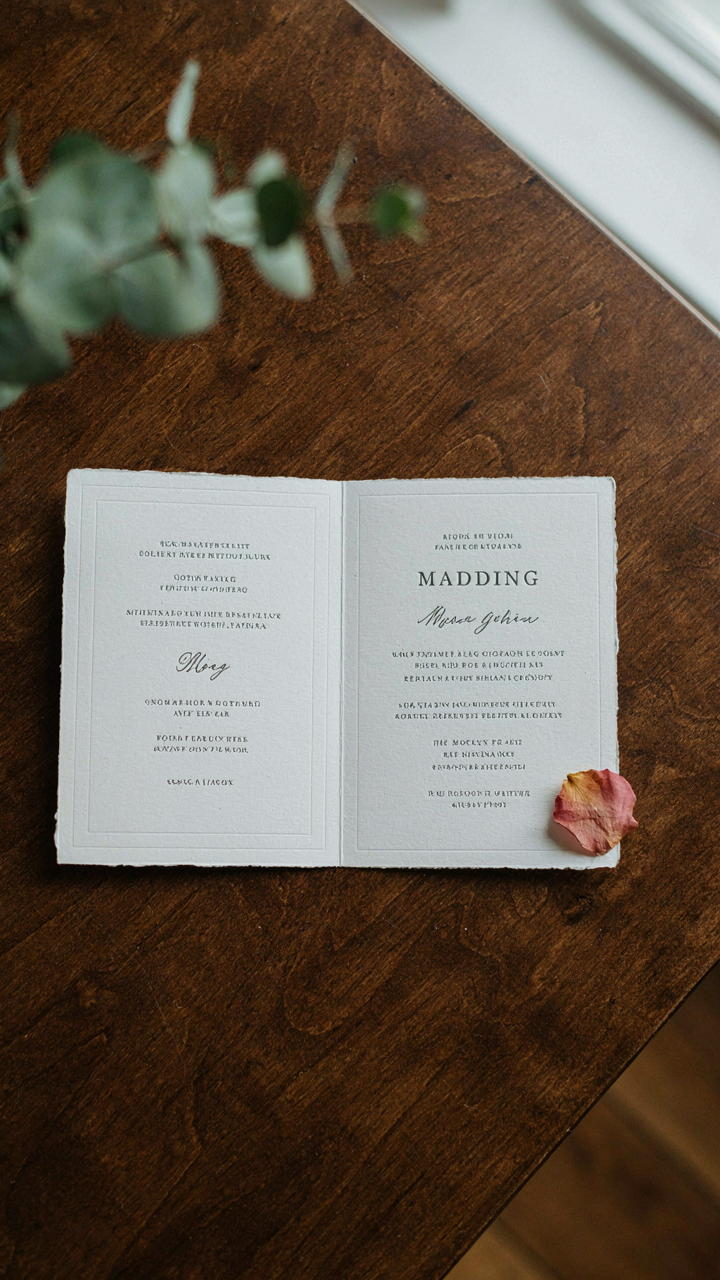 A wedding invitation specifies 'cocktail attire' as the dress code.